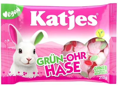 Produktbild von Katjes Grün-Ohr Hase 210g