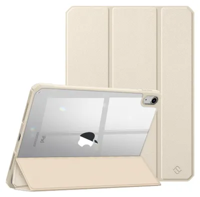 Produktbild von Fintie Hybrid Hülle für iPad 11. Generation 2025 11 Zoll (A16), iPad 10. Generation 10.9 Zoll 2022 - Ultradünn Schutzhülle mit transparenter Rückseite Abdeckung Case, Auto Schlaf/Wach, Beige
