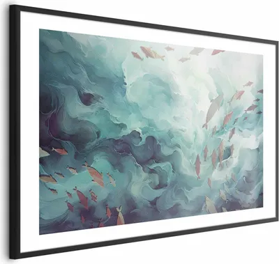 Produktbild von Posterpapier Poster - Fish in the Ocean 90x60 cm Tiere g-C-10163-ao-a