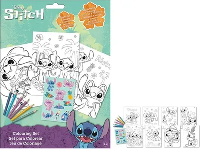 Produktbild von Disney Lilo und Stitch Malset mit Aufklebern