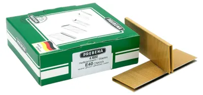 Immagine prodotto di Prebena E40CNKHA Graffe 40 mm tipo E 4600 pezzi zincate temprate