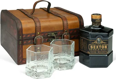 Produktbild von The Sexton in Antik-Style Kiste mit zwei Gläsern (0,7l)