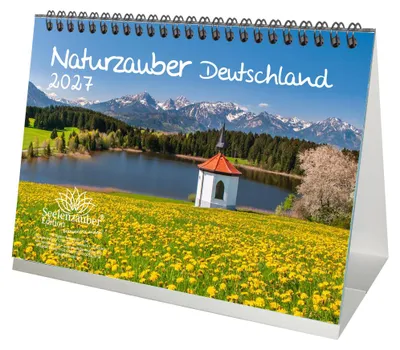 Produktbild von Naturzauber Deutschland DIN A5 Tischkalender 2027 - Seelenzauber