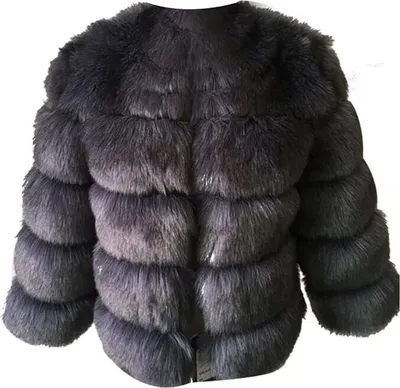 Produktbild von Damen Kunstpelz Mantel Kurzer Faux Pelz Winterjacke Kunstfell Oberbekleidung Einfarbig Dicker Parka Wintermantel, Damen , rot, 2XL