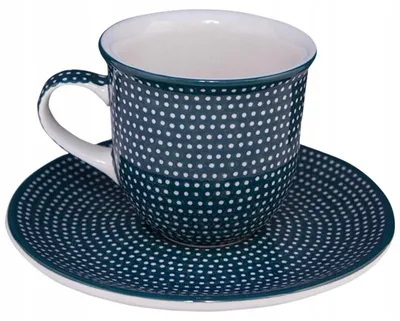 Produktbild von Bolesławiec Handgemachte Tasse für Tee und Kaffee, 180 ml