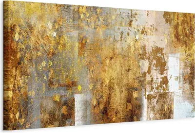 Produktbild von Vlies Leinwandbild - Golden Fleece (1 Part) Narrow 135x45 cm Abstrakt a-A-0742-b-a