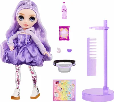 Obrázok produktu pre Rainbow High Sparkle & Shine Fashion Dolls- Viola (Purple), Modelka, Žena, 4 rok / roky, Chlapec / dievča, 280 mm, Viacfarebný