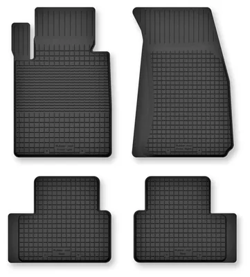 Produktbild von Gummi-Fußmatten für Mazda 2 III 2014-2019 (Schrägheck) – 4-tlg, Schwarz, Semi-Universal, angepasst – Wielganizator Semi-Universal