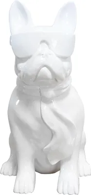 Produktbild von Skulptur Bulldog 100 Weiß