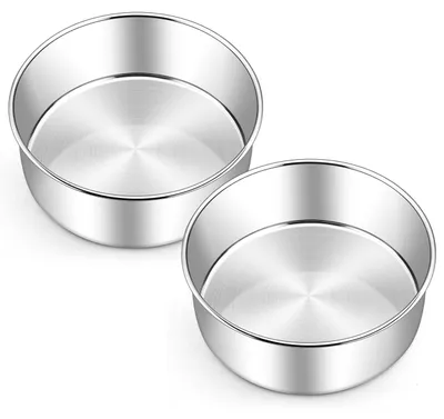 Obrázok produktu pre Sada dvoch okrúhlych tortových foriem z nehrdzavejúcej oceli, priemer 24 cm