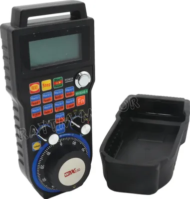 Zdjęcie produktu dla Pokrętło CNC, obsługa bezprzewodowa, wyświetlacz LCD, 4-osiowy Mach3