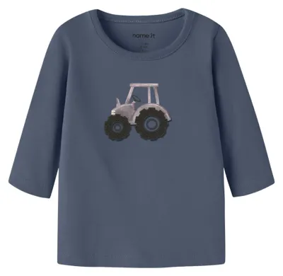 Produktbild von Name It Baby T-Shirt Nbmlenard mit Rundhalsausschnitt und langen Ärmeln, Normal geschnitten