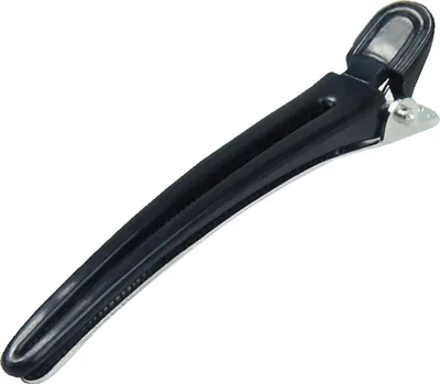 Produktbild von Efalock Abteilclip Schwarz - 12 Stück