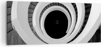 Produktbild von Bild auf Leinwand - Leinwandbild - Einteilig - Stück Modern Treppe - 120x50cm - Wand Bild - Wanddeko - Wandbilder - Leinwanddruck - Bilder - Wanddekoration - Leinwand bilder - Wandbild - AB120x50-4132