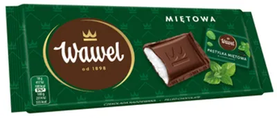 Obrázok produktu pre Czekolada z nadzieniem miętowym Wawel 90g