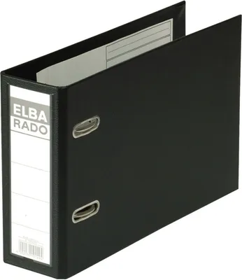Obrázek produktu pro ELBA Složka rado plast - DIN A5 na šířku, zadní otvor: 75 mm, černá
