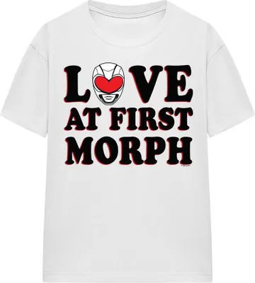 Obrázek produktu pro Power Rangers - Tričko "Love At First Morph" pro muže/dámy Uni TV19247 (S) (White)
