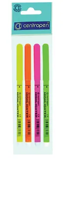 Image de Surligneur Centropen 2532, 1-3 mm, pointe ronde, set de 4 couleurs