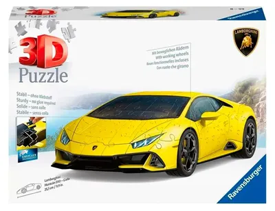 Zdjęcie produktu dla Puzzle 3D Pojazdy: Lamborghini Huracn Evo Giallo