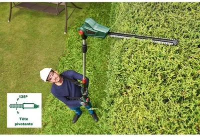 Produktbild von Heckenschere, Bosch UniversalHedgePole 18, Akku Teleskop Heckenschere, 18 V 2,5 Ah, 43 cm Schnittlänge