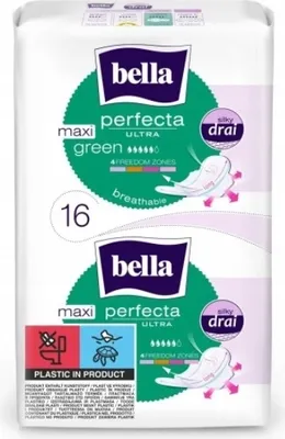 Zdjęcie produktu dla Bella Podpaski Green Supercienkie 16 sztuk