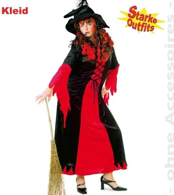 Produktbild von Hexenkostüm Cassandra Gr. 50-58 Hexe Kostüm Halloween Frauen Karneval Fasching 54