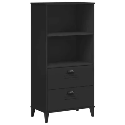 Obrázek produktu pro vidaXL Knihovna VIKEN černá 60x35x123 cm Materiál na bázi dřeva