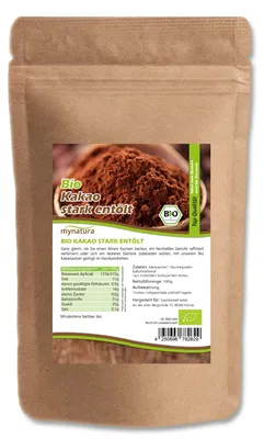 Produktbild von Mynatura  Kakao stark entölt - ab 1000g - 1 Beutel (1000g)