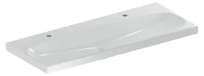 Immagine prodotto di Geberit Acanto lavabos, 2 trous pour robinetterie à gauche/à droite, sans trop-plein, 1200x480mm, 501.880.00.5, 501.880.00.5