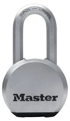 Produktbild von MASTER LOCK Hochleistungsvorhängeschloss [Schlüssel] [Massivem Stahl] [Außenbereich] M830EURDLH - Ideal für Lagerräume, Garagen etc.