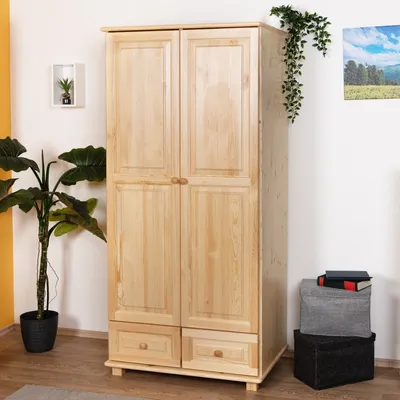 Produktbild von Kleiderschrank, Farbe: Natur 190x80x60 cm