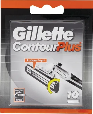 Obrázok produktu pre Gillette Contour Plus, Muži, Gillette, Contour Plus, Viacfarebný, PEG-115M; Peg-7M; Peg-100; BHT, 10 kusov
