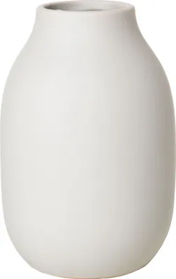 Produktbild von Blomus COLORA Vase, Dekovase, Blumenvase, Porzellan, Moonbeam, 15 cm, 65906