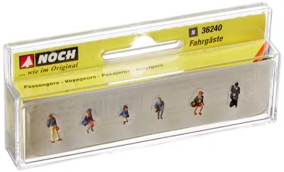 Passagiere für Spur N – Modellbau Figuren Set, Kunststoff