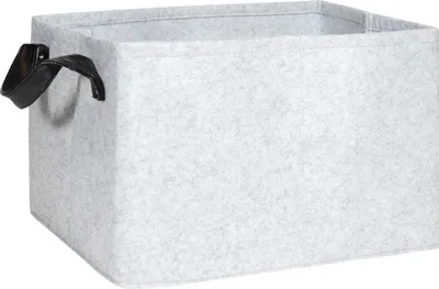 Produktbild von QUVIO Aufbewahrungskorb - Abstellraum - Aufbewahrungsboxen - Filz-Organizer - Filz