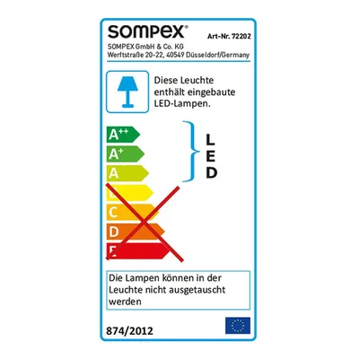 Produktbild von Sompex Tischleuchte Pinewood Weiss 65