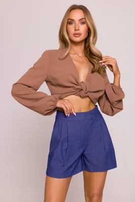 Produktbild von Made of Emotion Elegante Shorts für Damen Agathy M860 himmelblau XL