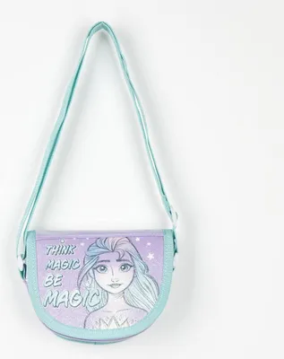 Immagine prodotto di Borsa a tracolla Frozen per bambini Borsa Disney per bambini con motivo Elsa e Anna