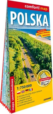 Image de Carte routière plastifiée de la Pologne 1:750 000