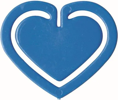 Produktbild von Büroklammern Herzklip 30mm VE=1000 Stück blau