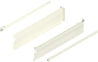 Image de BLUM METABOX K, profilé 320, version à visser, coulisse à sortie partielle, NL 500, blanc crème