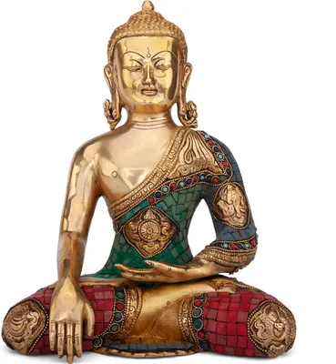Produktbild von Buddha Statue mehrfarbig, ca. 30 cm