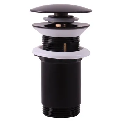 Obrázek produktu pro Výpusť umyvadlová CLICK-CLACK 5/4", Černá - matná MD0484CMAT, RAV Slezák