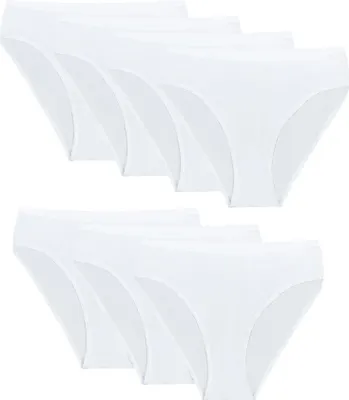 Produktbild von 7 Damen Taillenslips Unterhosen - 36 Weiss