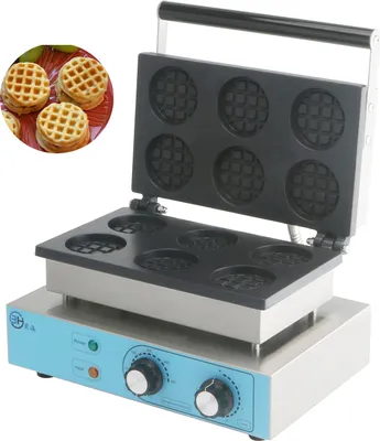 Produktbild von BH-1003 Waffeleisen 6 runde Mini-Waffeln