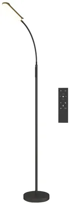 Zdjęcie produktu dla Lampa stojąca LED HOMCOM z funkcją ściemniania, pilotem i sterowaniem dotykowym