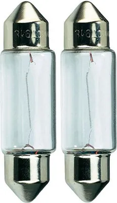 Produktbild von 2 Glühbirnen C5W 5W 12V SV8,5 36mm Soffitte Lampe Neu (7)