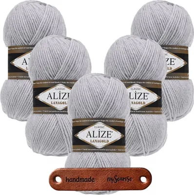 Produktbild von 5 x ALIZE Lanagold 684 Optical Melange mit Label