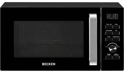 Mikrowelle mit Grill, 25 L, 1400 W, Timer, Auftauen, Schwarz