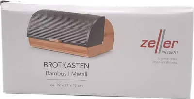 Obrázek produktu pro Zeller Present 25365, Kulatý, Černá, Dřevo, Kov, Dřevo, 390 mm, 270 mm, 190 mm